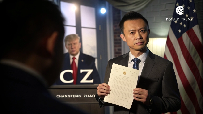 바이낸스 창펑 자오, 트럼프 대통령에 사면 공식 요청