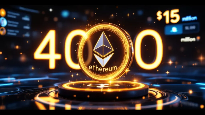 ETH 4천 달러 도달 시 15억 원 기부…투자자, 트위터서 암호화폐 사상 최대 경품 예고