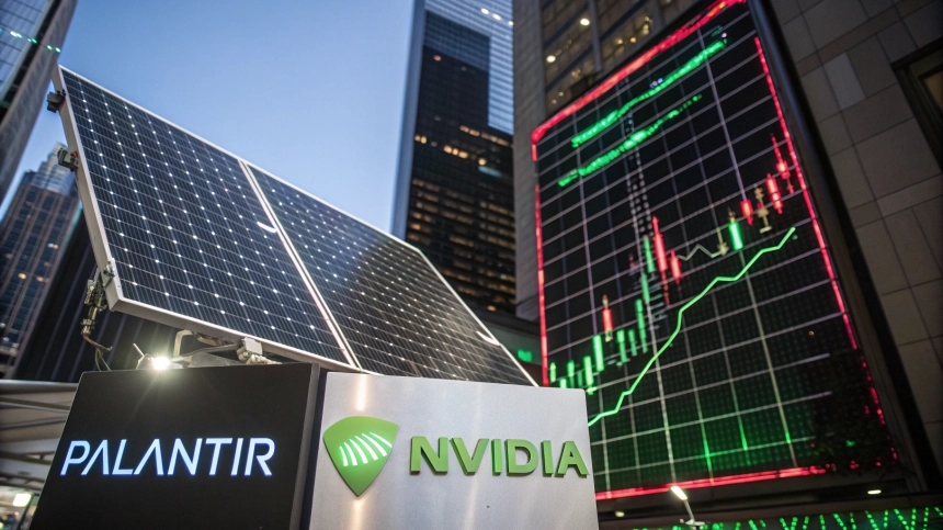  퍼스트솔라·팔란티어·엔비디아 급등…S&P 500, 기술주 힘입어 연중 첫 상승 전환
