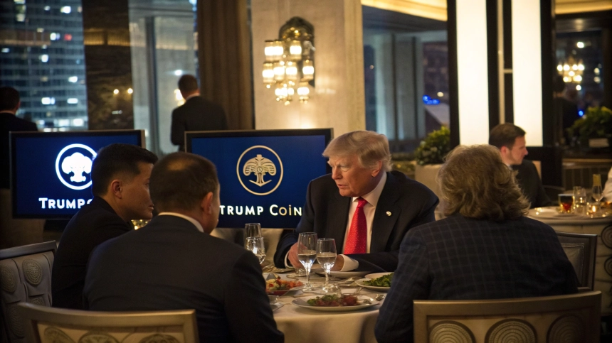  트럼프, TRUMP 코인 보유자 초청 만찬 개최…저스틴 선도 참석