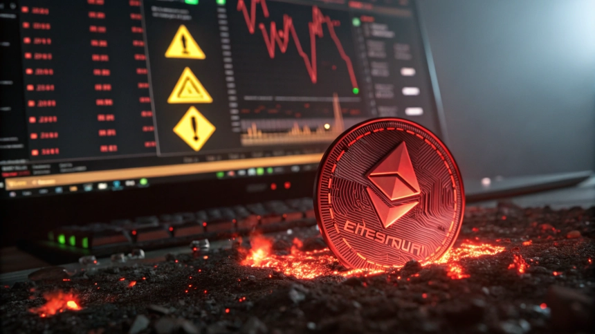 이더리움(ETH) 투자자 위기 경고…123억 달러 규모 손실 가능성