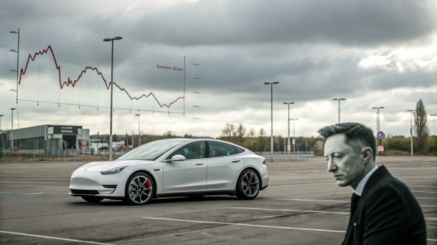 테슬라, 유럽 판매 부진에 주가 2일째 하락…머스크 리스크까지 겹쳤다