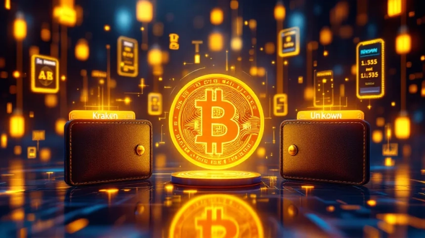 6,400만 달러 규모 비트코인, 크라켄서 미확인 지갑으로 이동