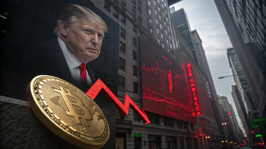  트럼프 관세 발표 여파로 비트코인 급락, 암호화폐 시총 하루 새 1000억 달러 증발