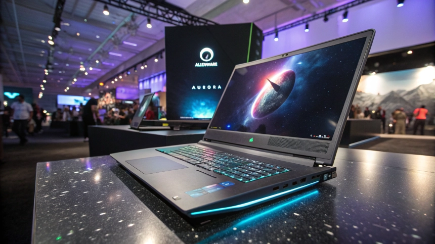  에일리언웨어, '오로라' 게이밍 노트북으로 중급 시장 정조준