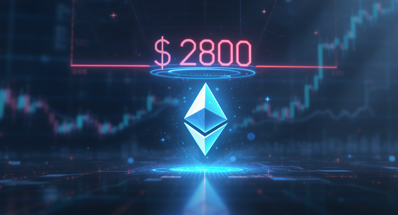 이더리움($ETH), 2,800달러 저항선 돌파 주춤…상승 랠리 둔화 조짐