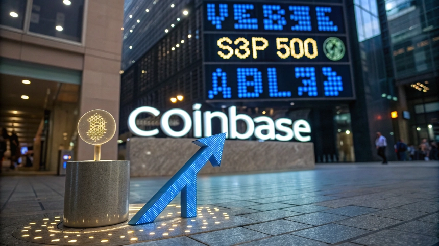  코인베이스, S&P500 편입 확정에 25% 급등… 암호화폐 제도권 진입 신호탄