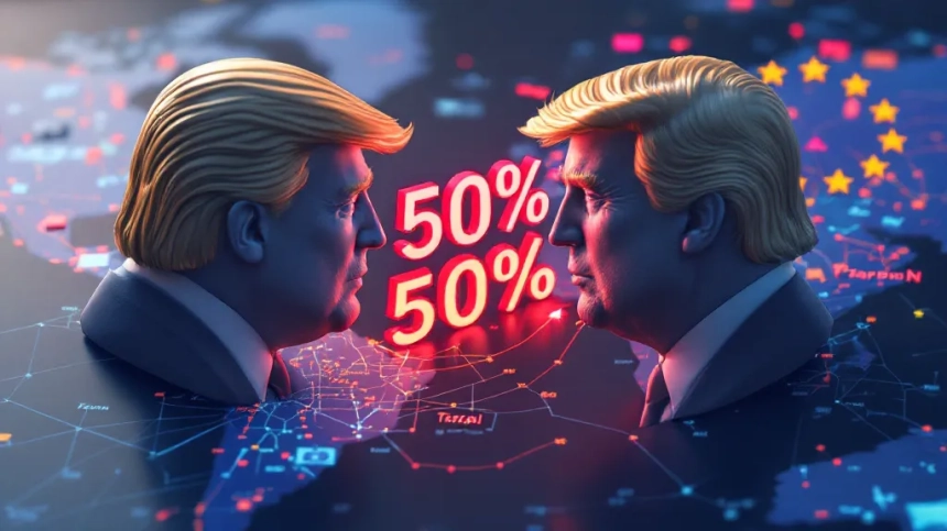 트럼프, EU에 50% 관세 부과 권고…6월 1일부터 시행 가능성