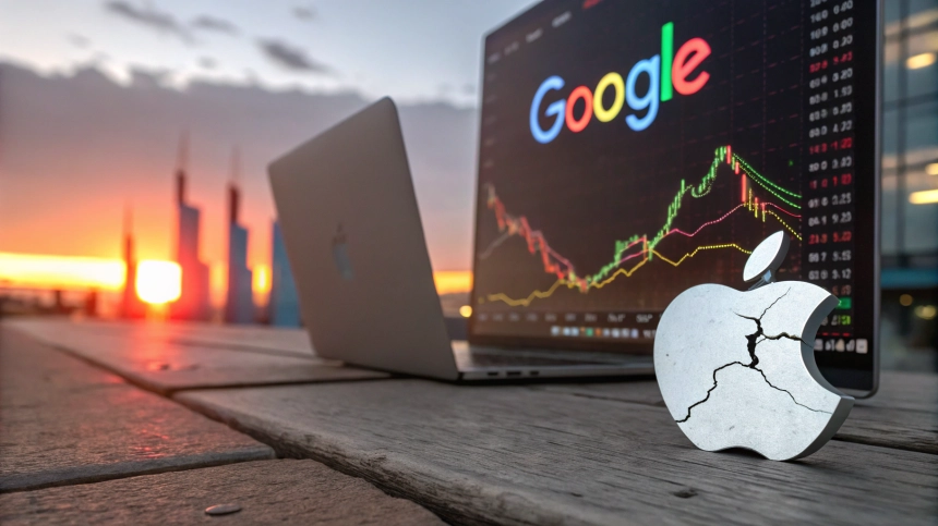 애플발 AI 쇼크… 알파벳(GOOGL) 주가 7% 급락, 검색 패권 흔들리나