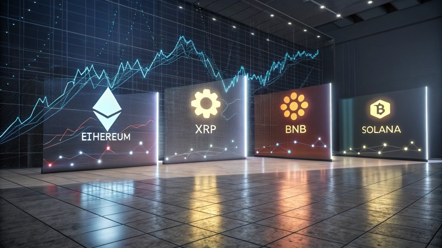  이더리움·XRP·BNB·솔라나, 2025년 알트코인 주도권 경쟁 격화