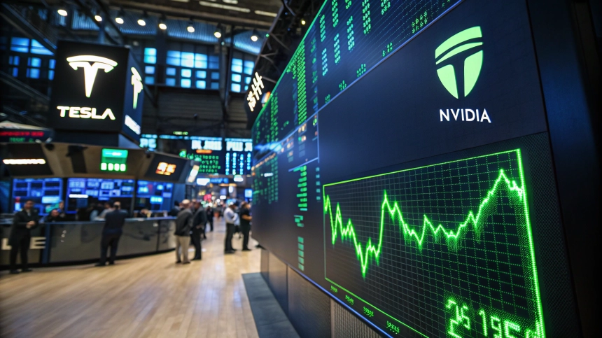  트럼프 관세 유예에 뉴욕증시 급등…나스닥 2.5%↑, 테슬라·엔비디아 강세