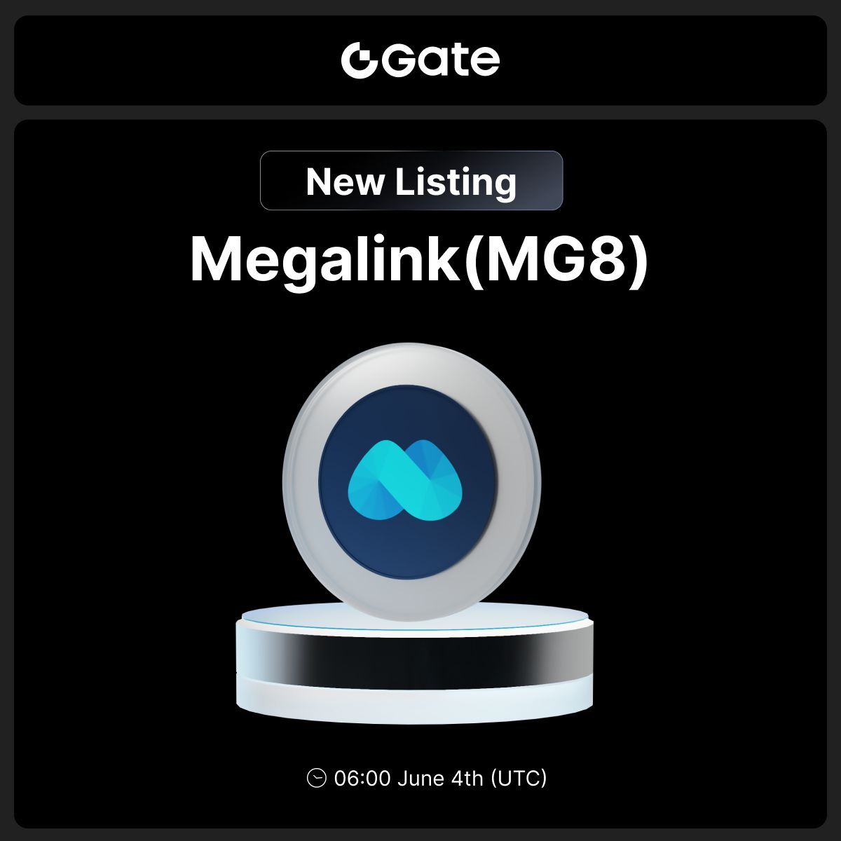 메가링크, 거버넌스 토큰 MG8 게이트 거래소 상장