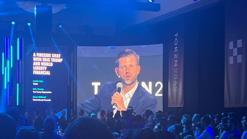  에릭 트럼프, USD1 스테이블코인으로 바이낸스 20억 달러 거래 결제 발표