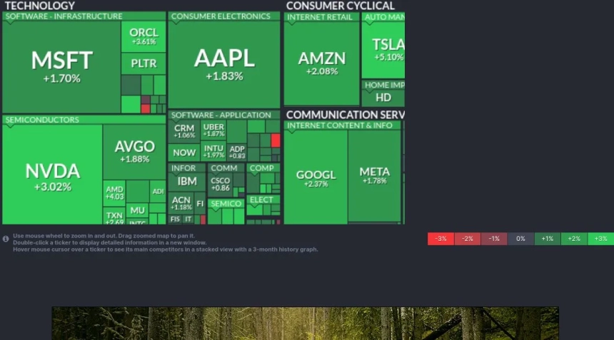 [미국증시 개장시황] 美 3대 지수 반등 출발...기술주 일제히 상승