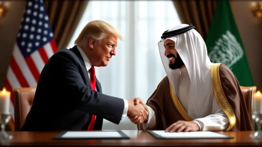 트럼프, 사우디와 '전략적 경제 파트너십' 공식 체결