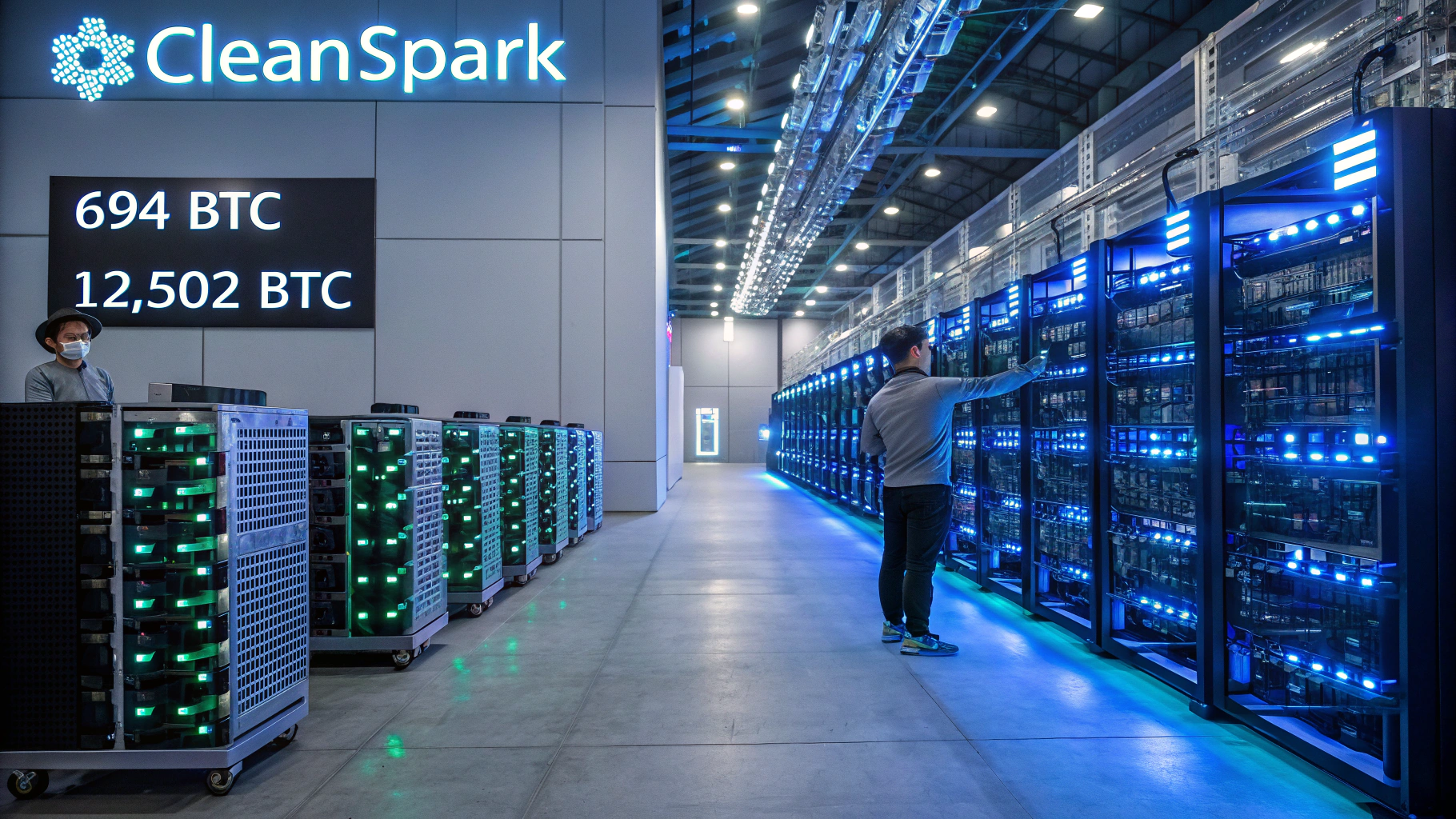 클린스파크, 5월 비트코인 채굴량 694개…보유량 1만2,500 BTC 돌파