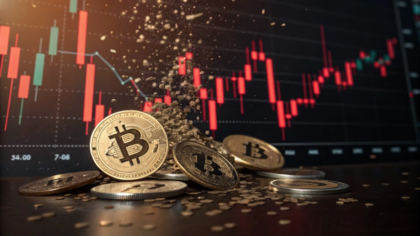  비트코인($BTC), 10만 달러 붕괴 위기…6억 달러 롱 청산 쓰나미