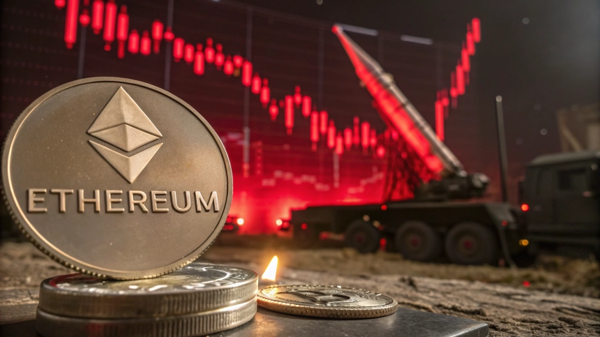  이더리움($ETH), 지정학적 긴장 속 15% 급락…레버리지 청산 우려 여전