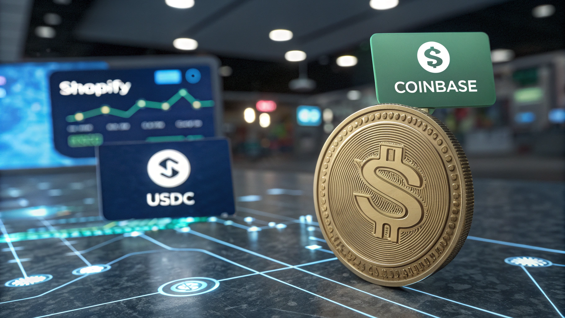 쇼피파이, $USDC 결제 도입…코인베이스·베이스와 손잡고 디지털 상거래 혁신
