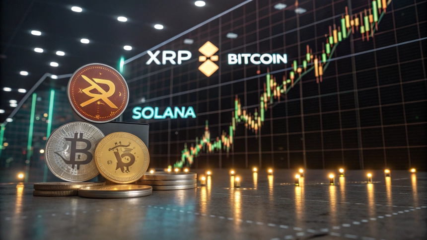  XRP·비트코인·솔라나, 기술 반등 시동…시장 방향 가를 '삼각 축' 부상