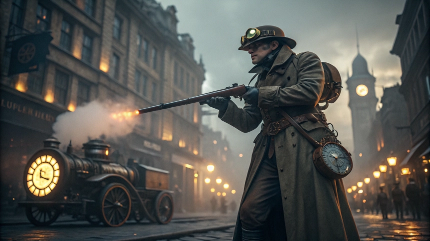 스팀펑크 세계로 시간여행… 마이크로소프트, '클록워크 레볼루션' 공개