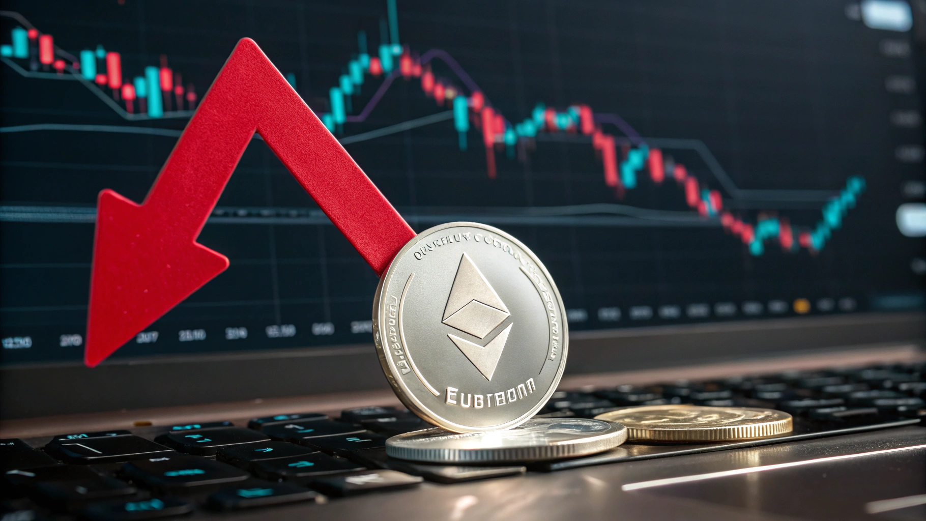 이더리움(ETH), 2년 만에 데드크로스...40% 급락 전조 우려