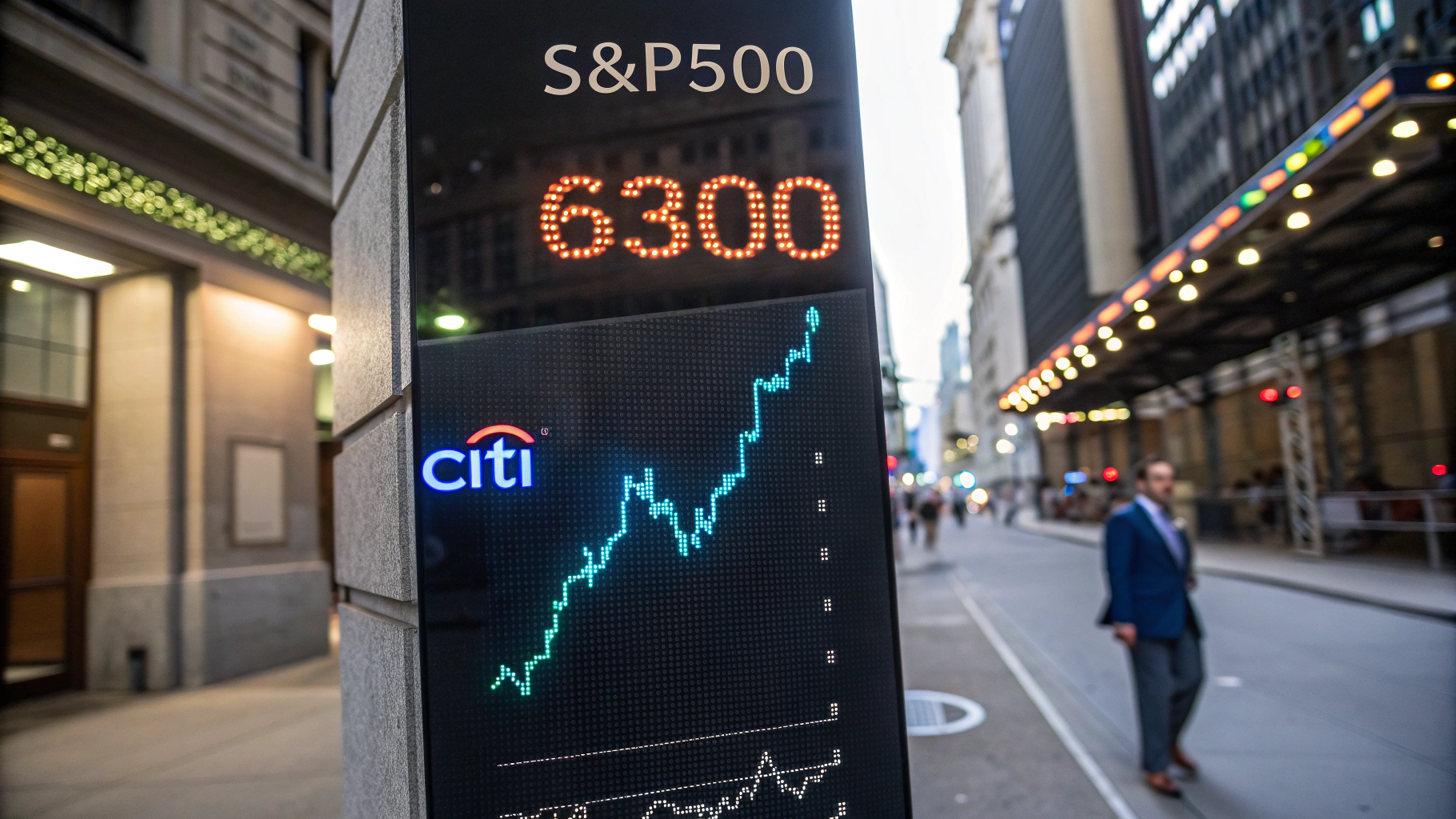 시티그룹, S&P500 연말 목표 6,300 상향… AI 기대에 월가 낙관론 확산