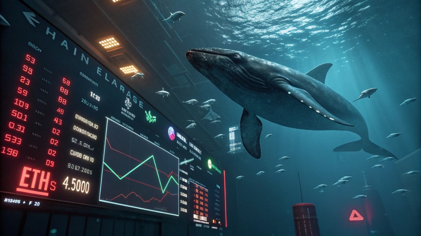 이더리움 고래, 2,144억 원치 거래소로 이체... 추가 매도 신호인가