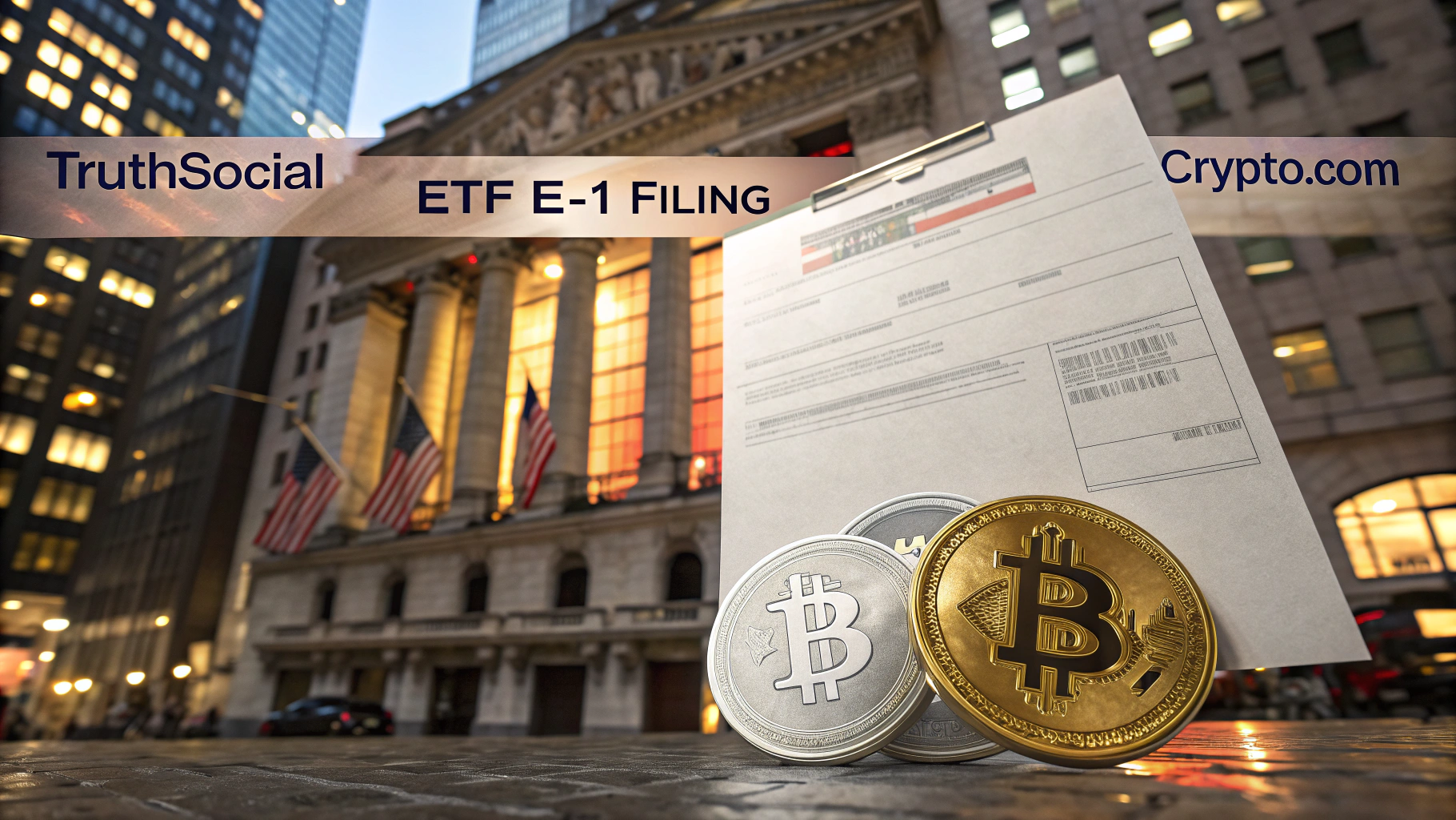 트럼프 운영 트루스소셜, 비트코인·이더리움 ETF 美 SEC에 신청…크립토닷컴과 파트너십