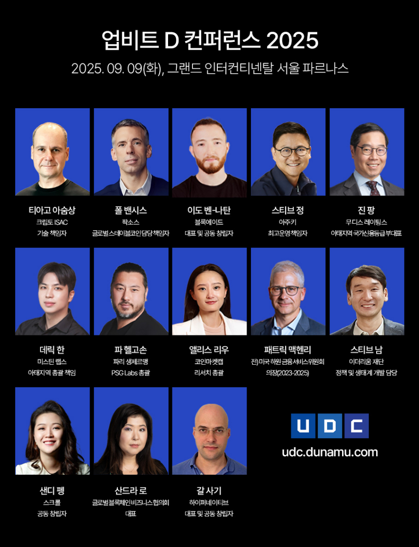  업비트 D 컨퍼런스 2025, 첫 연사 라인업 공개…美 하원 의장 등 참여