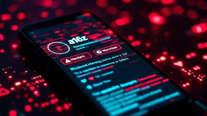 a16z 공식 X 계정 해킹…링크 클릭 주의 당부