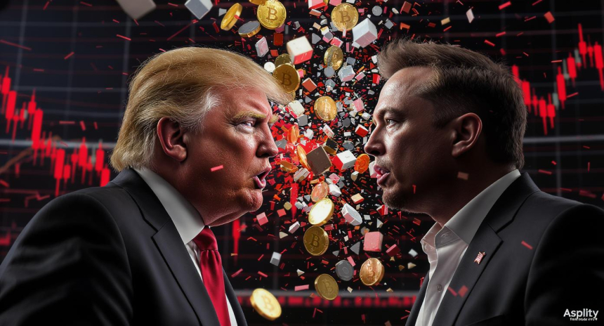  트럼프-머스크 갈등에 암호화폐 시장 1조 원 증발…$BTC·$ETH 롱 포지션 직격탄