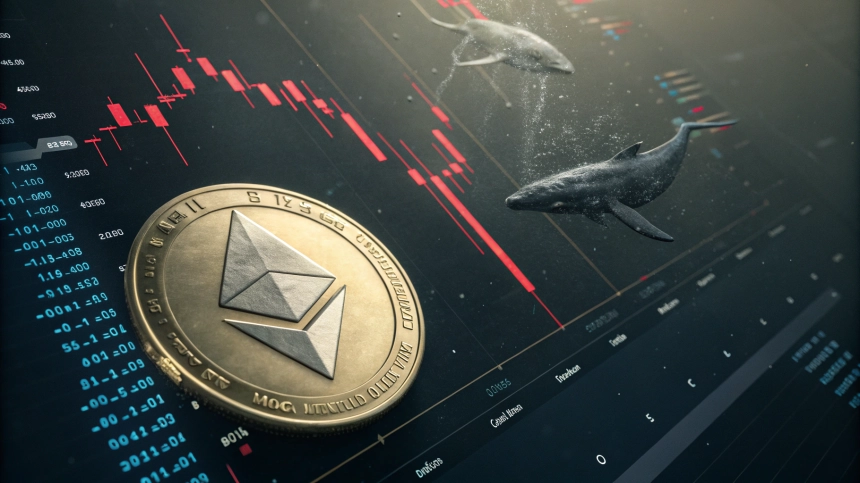 이더리움($ETH), 기술적 지지선 붕괴…고래 매도에 최대 25% 하락 우려
