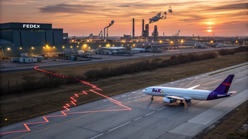  성장 둔화 우려 커진 페덱스, 연간 실적 전망 철회에 주가 5% 급락