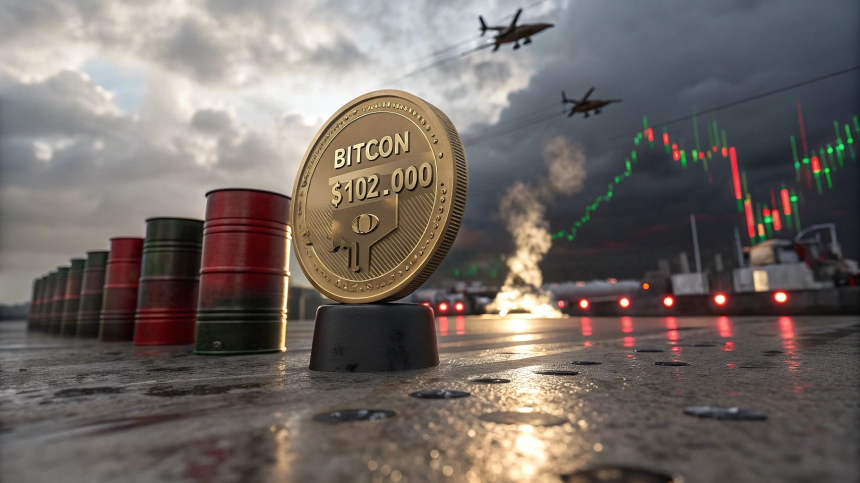  비트코인($BTC) 10만 2,000달러 회복…중동 리스크에 하루 8,340억 원 청산