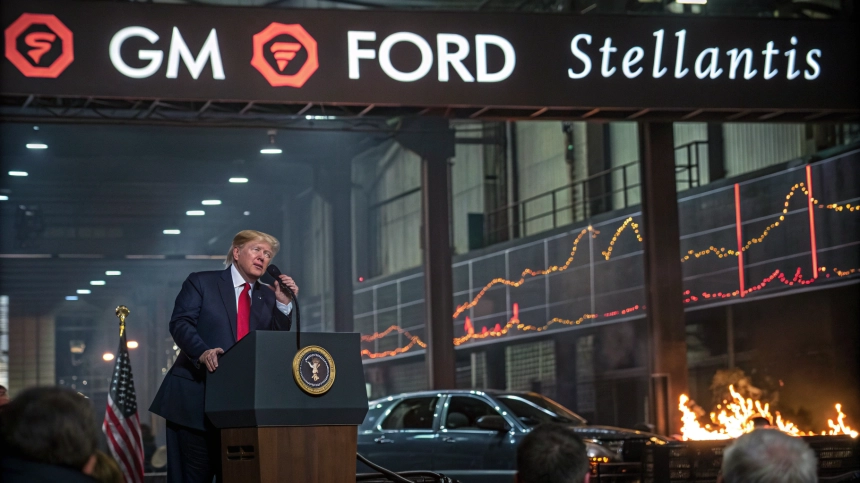  트럼프, 철강 관세 50%로 '더블업'…美 자동차株 줄줄이 하락