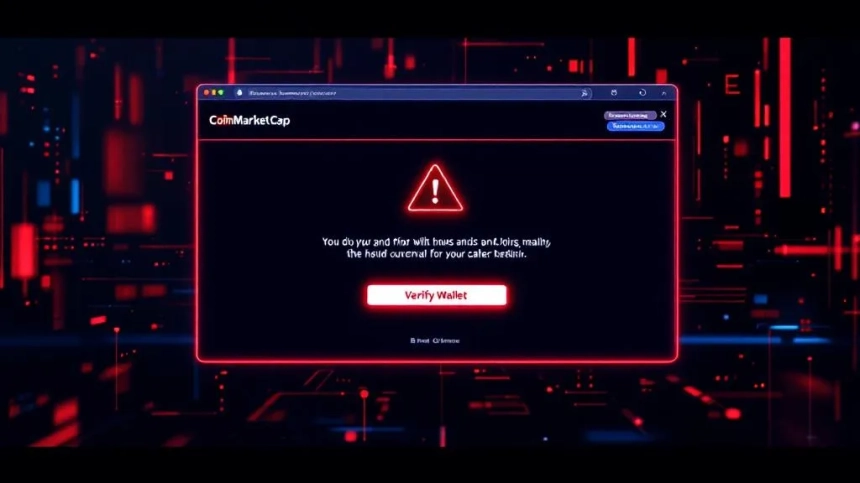 코인마켓캡, 해킹 공격 받아 악성 팝업 노출…현재는 복구 완료