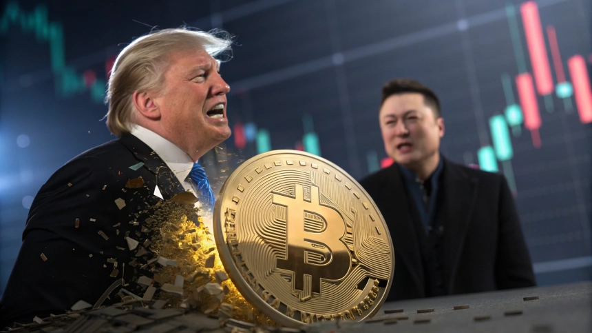  비트코인($BTC), 트럼프-머스크 갈등 여파에 3% 하락…10만 달러 붕괴 위기