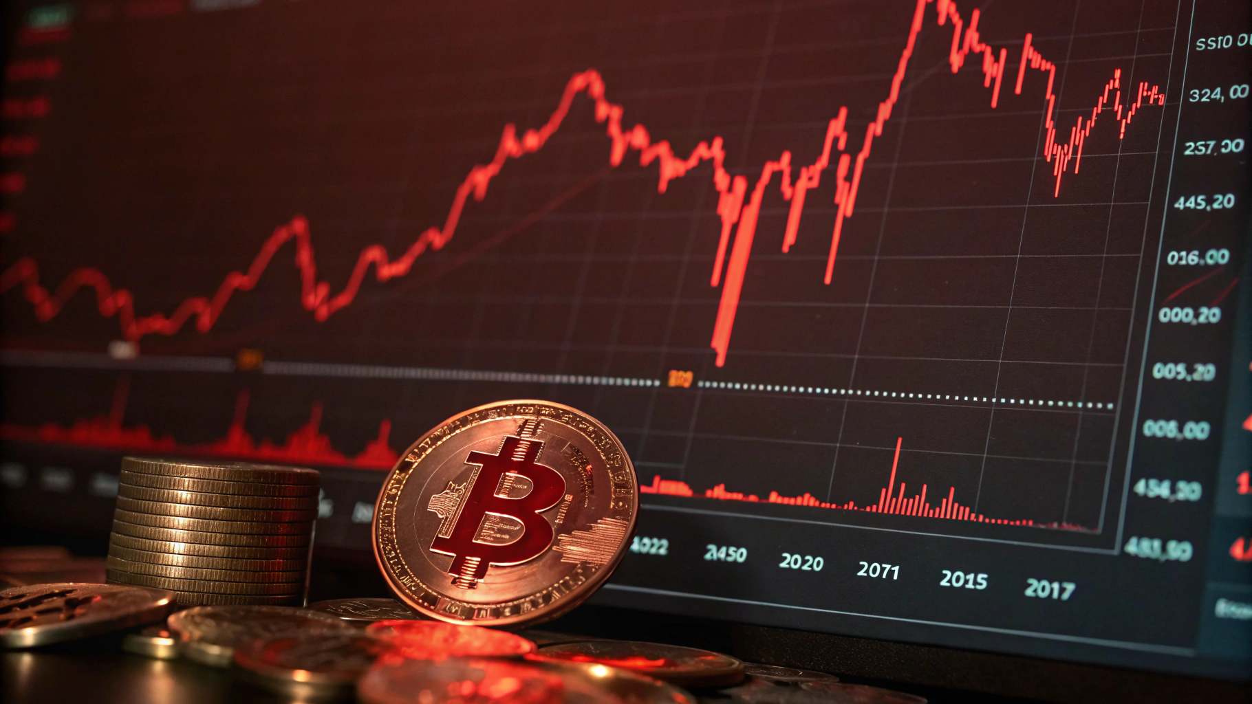 비트코인($BTC), 기술적 약세 신호 속 10만 달러 하락 가능성 제기