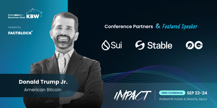 트럼프 주니어, 서울 KBW2025서 웹3 미래 비전 제시