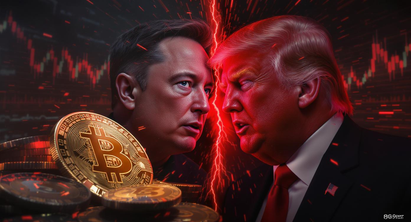비트코인($BTC)·XRP 일제 하락…머스크·트럼프 충돌에 시장 흔들