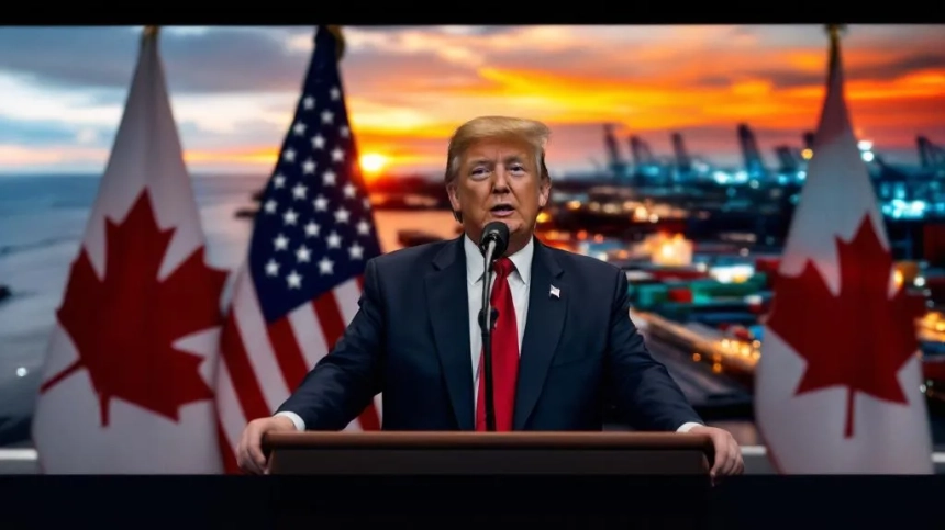 트럼프 대통령, 캐나다와의 모든 무역 협상 중단 발표