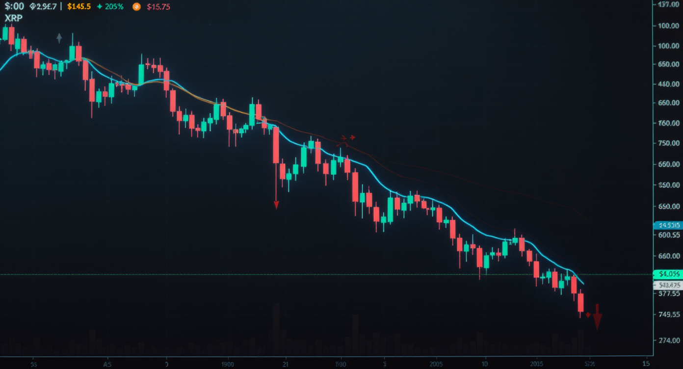 XRP, 100·200일선 붕괴…1.5달러까지 하락 가능성 제기