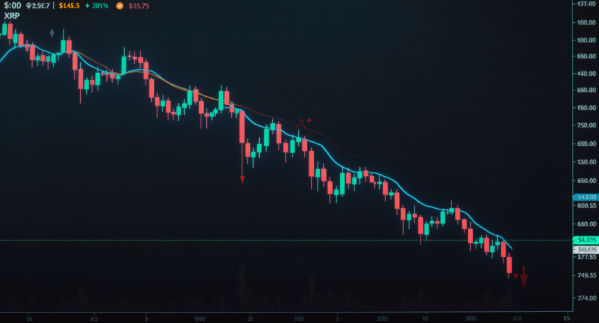  XRP, 100·200일선 붕괴…1.5달러까지 하락 가능성 제기
