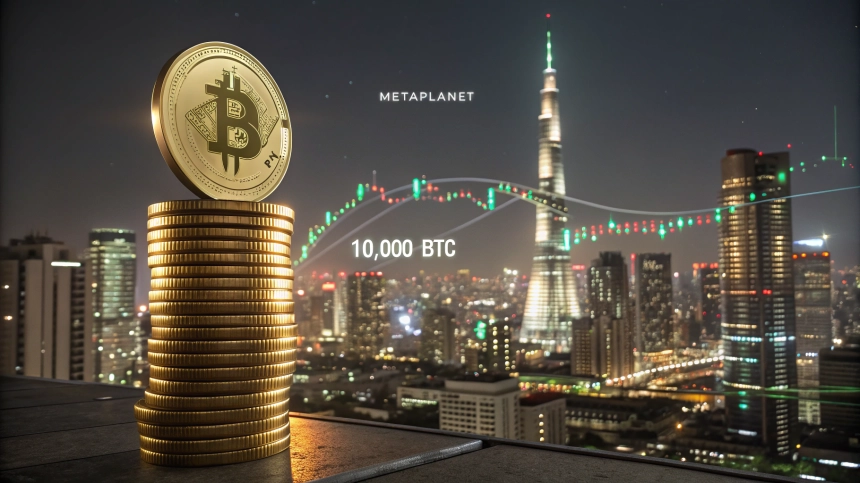  日 메타플래닛, 비트코인 1만 개 돌파…$COIN 제치고 상장사 보유량 7위