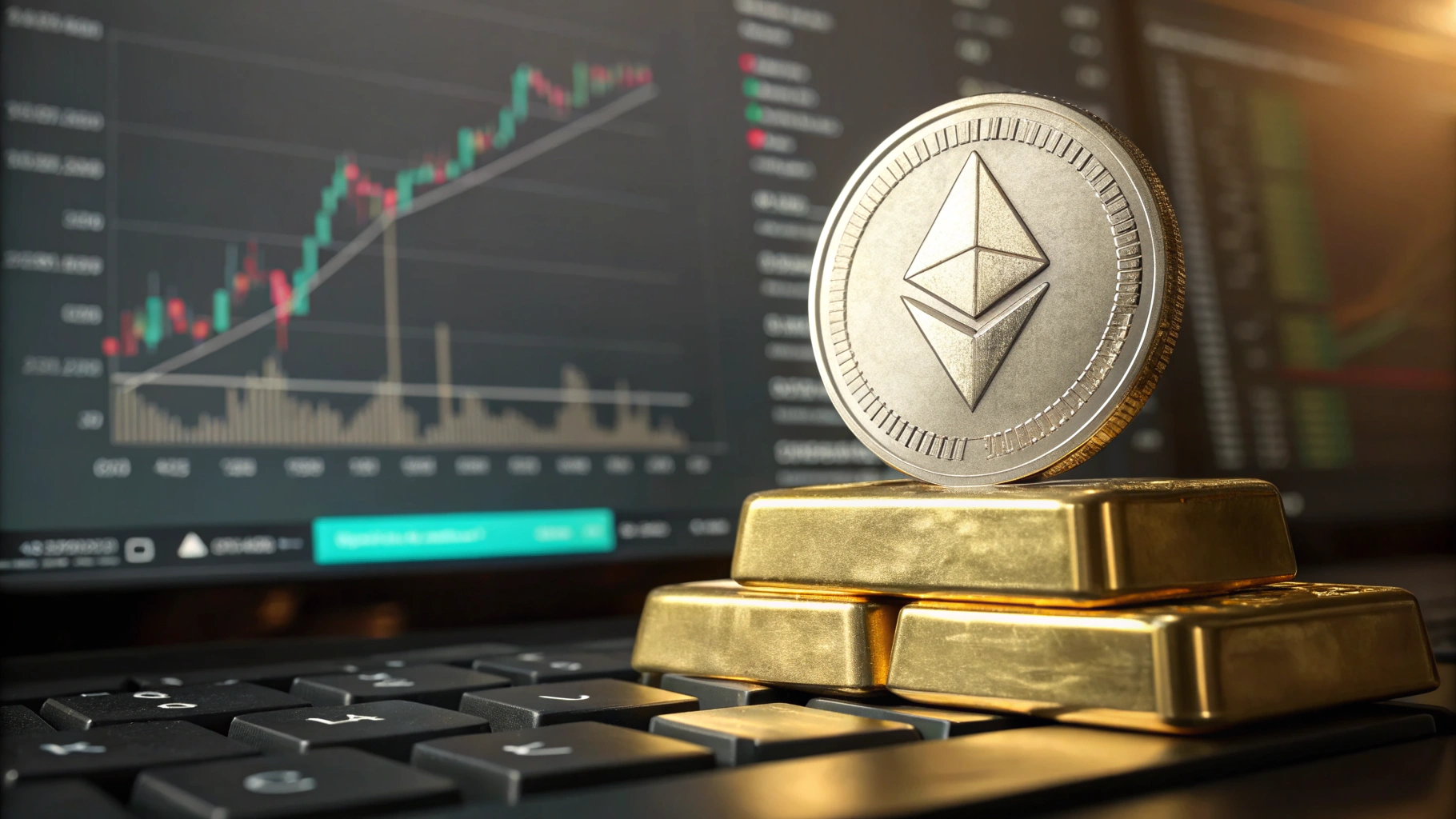 이더리움($ETH), 금 차트 닮은꼴…최대 8,220만 원 상승 여력 주목