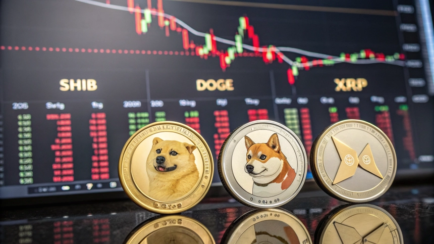 시바이누·도지코인·XRP, 지지선 붕괴 위기…알트코인 매도세 심화