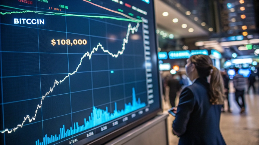  비트코인($BTC), 10만 8,000달러 저항선 돌파 시도…50일 이동평균선 회복으로 기대감↑