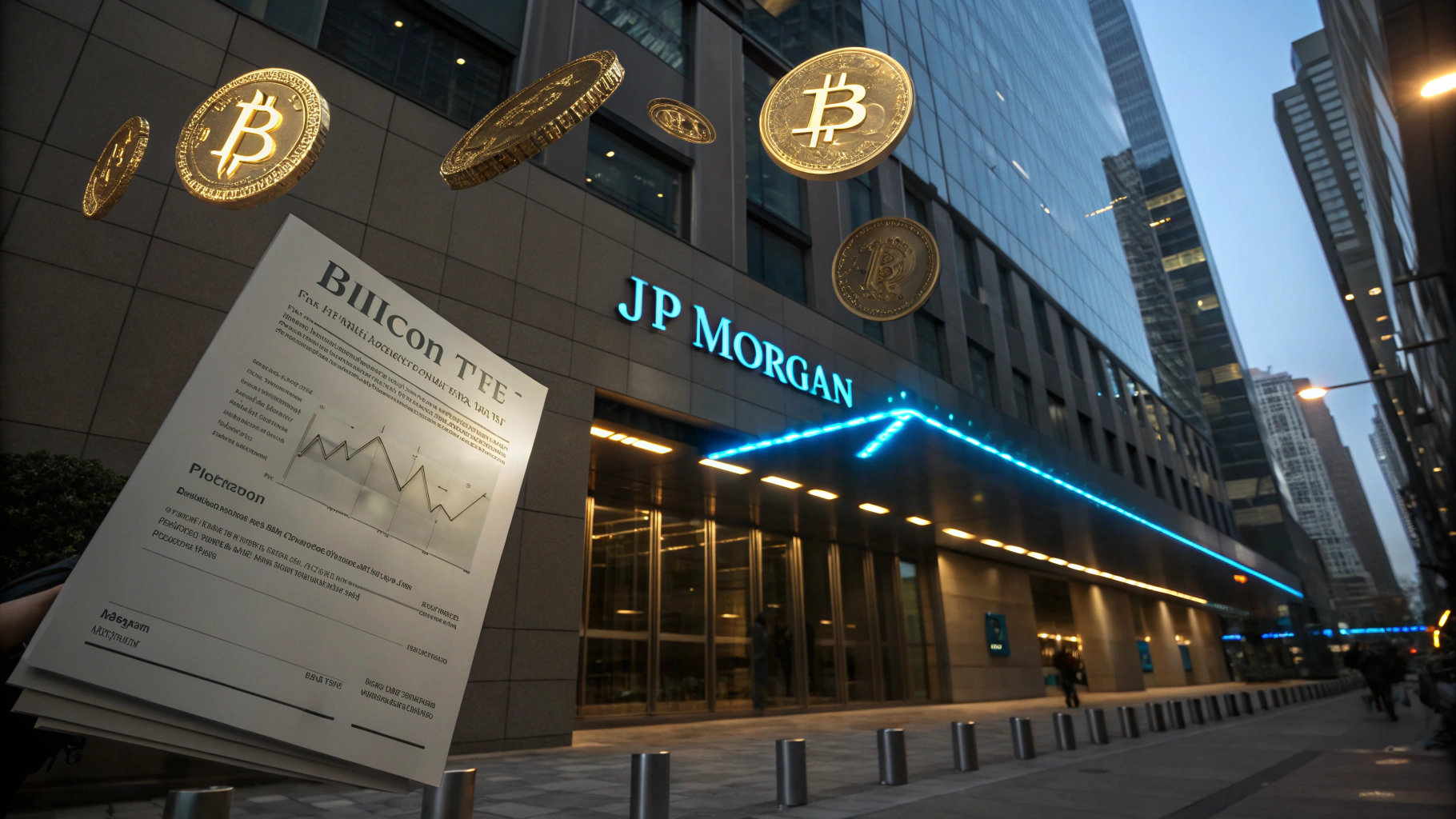 JP모건, 비트코인 ETF 담보 대출 도입…전통 금융의 암호화폐 수용 신호탄