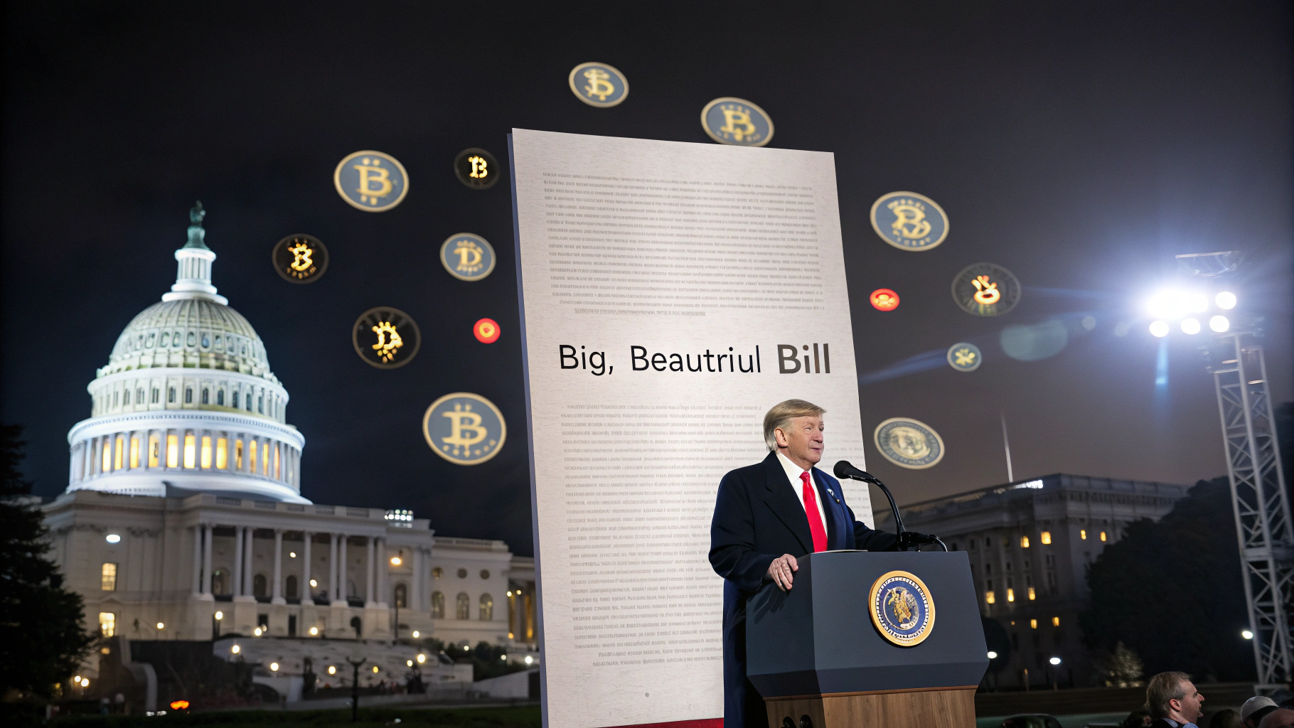 트럼프 'Big, Beautiful Bill' 상원 통과…암호화폐 입법화 본격 시동